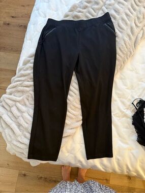 Classic Black Pull-On Straight Leg Pants Zenergy